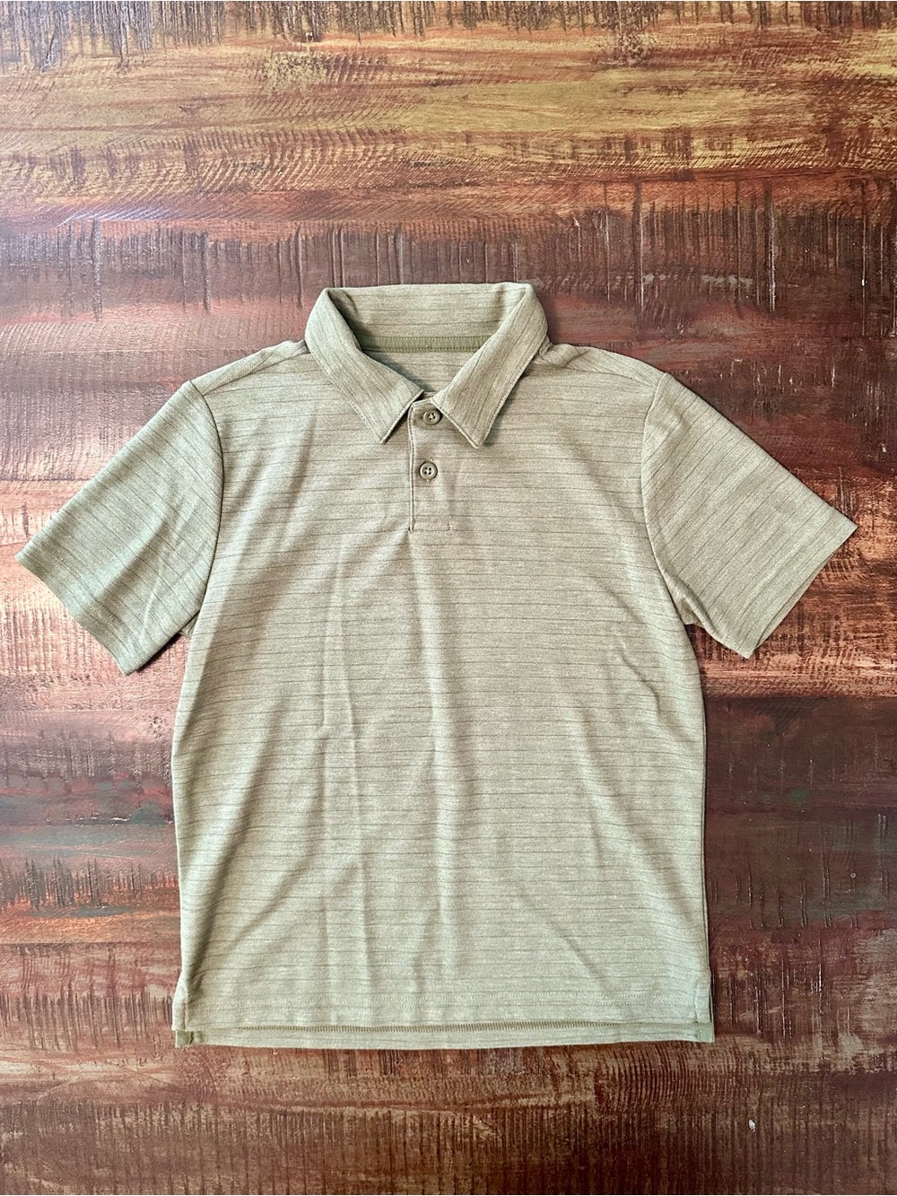 all in motion Kids Short Sleeve Polo in Olive Green